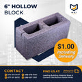 6" Hollow Block