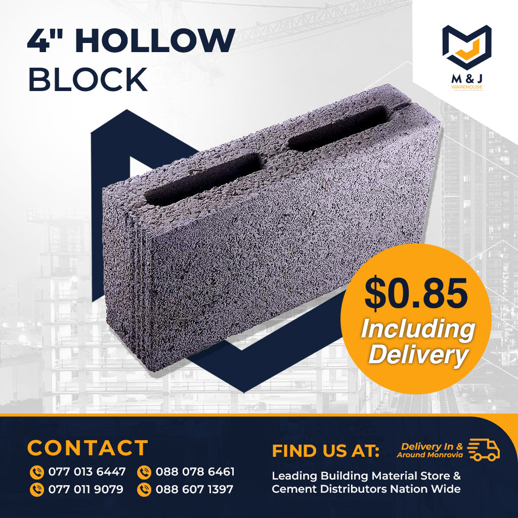 4" Hollow Block