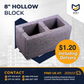 8" Hollow Block