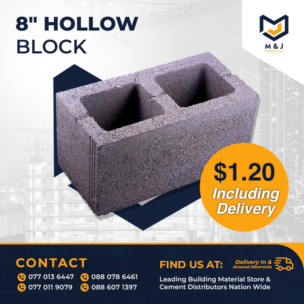 8" Hollow Block